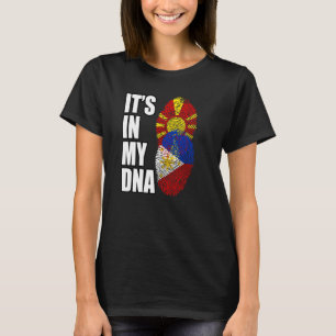 T-shirt Drapeau Du Patrimoine De L'ADN Mélangé Philippin E