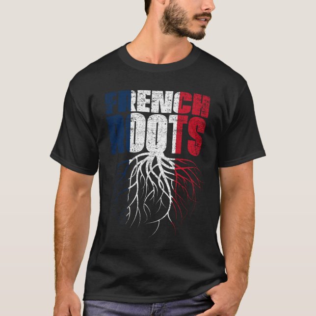 T-shirt Drapeau du patrimoine français de la France (Devant)