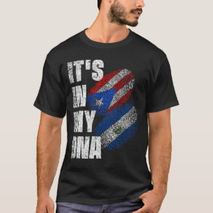 T-shirt Drapeau Du Patrimoine Mélange Portoricain Et Salva