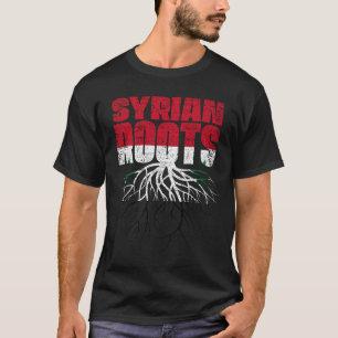 T-shirt Drapeau du patrimoine syrien des racines syriennes