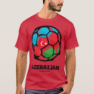 T-shirt Drapeau du pays d'Azerbaïdjan