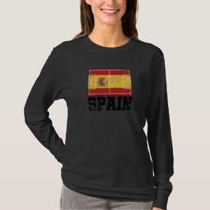 T-shirt Drapeau du pays de terrain de football d'Espagne F