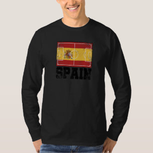 T-shirt Drapeau du pays de terrain de football d'Espagne F