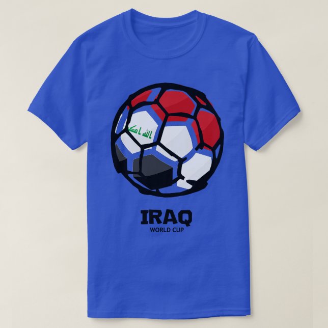 T-shirt Drapeau du pays d'Irak (Design devant)