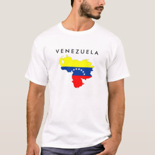 T-shirt drapeau du pays du venezuela symbole de forme