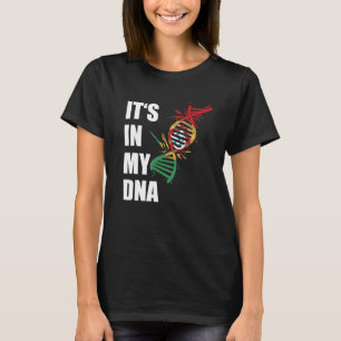 T-shirt Drapeau du Portugal C'est Dans Mon Adn Racines Dra