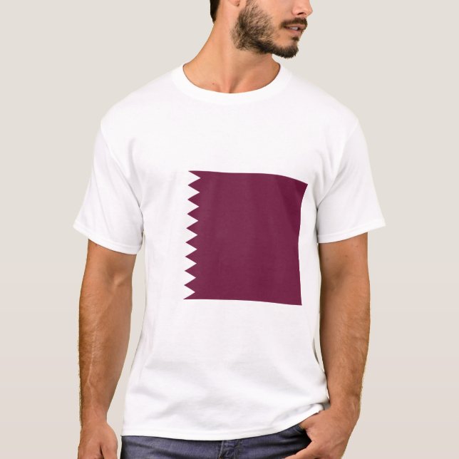 T-shirt Drapeau du Qatar (Devant)