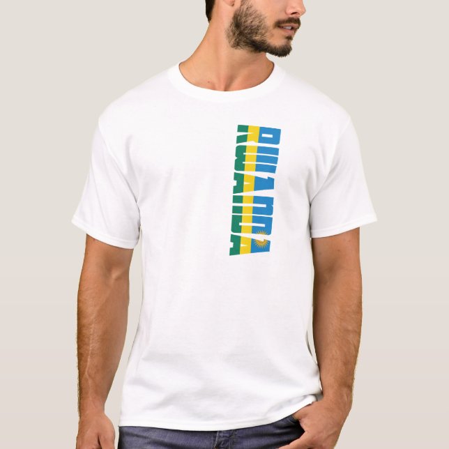 T-shirt Drapeau du Rwanda (Devant)