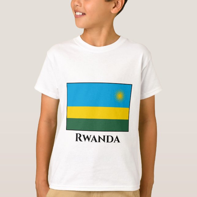 T-shirt Drapeau du Rwanda (Devant)