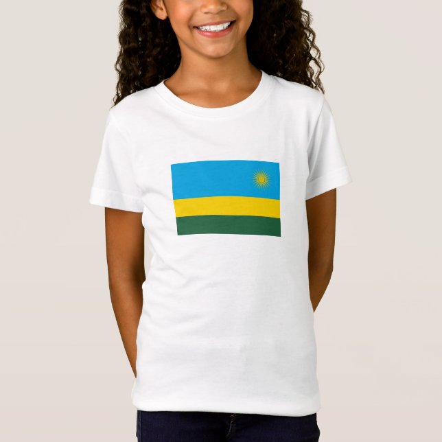T-Shirt Drapeau du Rwanda (Devant)