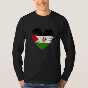 T-shirt Drapeau du Sahara Occidental Drapeau de la Croix d