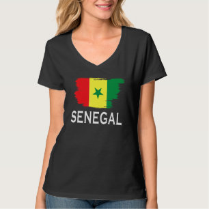 T-shirt Drapeau du Sénégal pour hommes femmes enfants