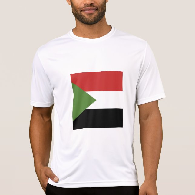 T-shirt drapeau du Soudan (Devant)