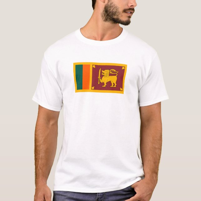 T-shirt Drapeau du Sri Lanka (Devant)
