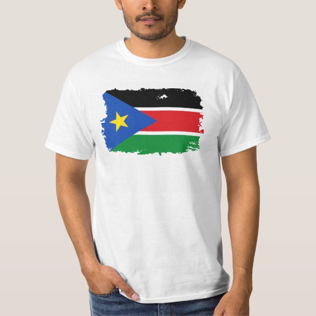 T-shirt Drapeau du sud du Soudan (Devant)