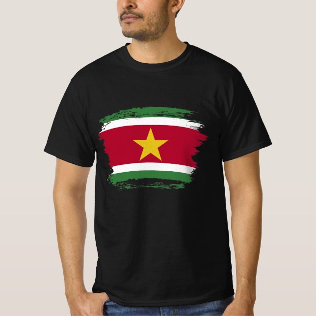 T-shirt drapeau du Suriname (Devant)