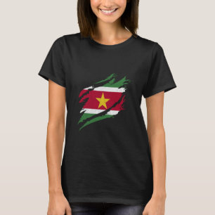 T-shirt Drapeau du Suriname Patrimoine Fierté surinamienne