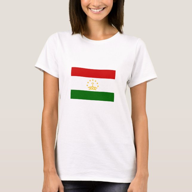 T-shirt Drapeau du Tadjikistan (Devant)