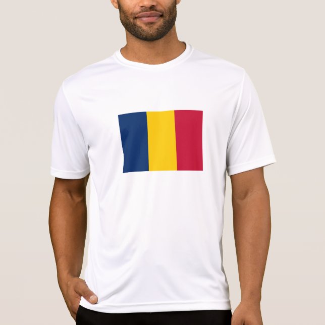 T-shirt Drapeau du Tchad (Devant)