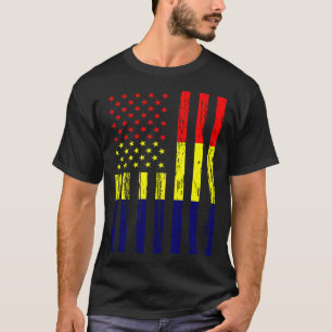 T-shirt Drapeau du Tchad Amérique États-Unis C'est dans mo