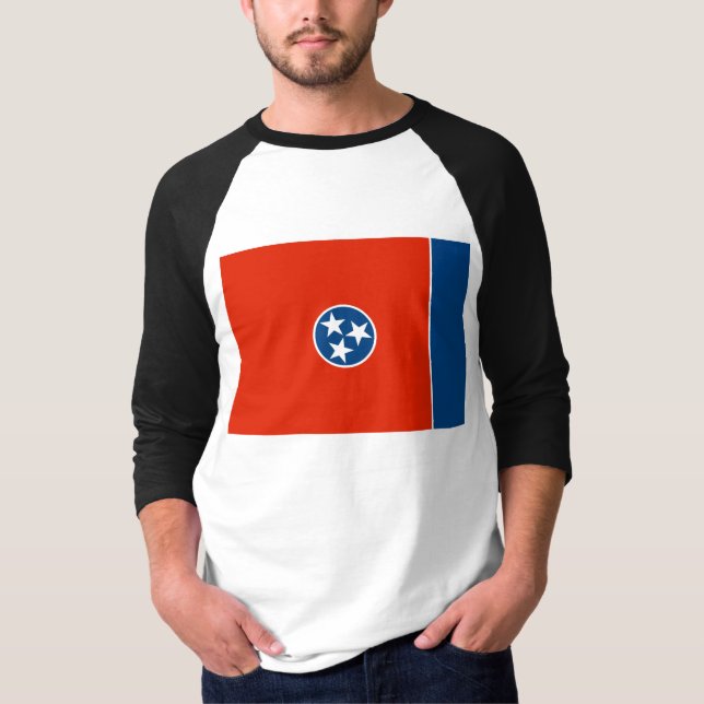 T-shirt Drapeau du Tennessee (Devant)