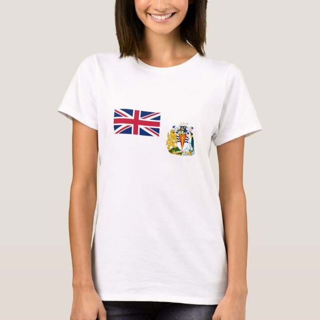 T-shirt Drapeau du territoire antarctique britannique (Devant)