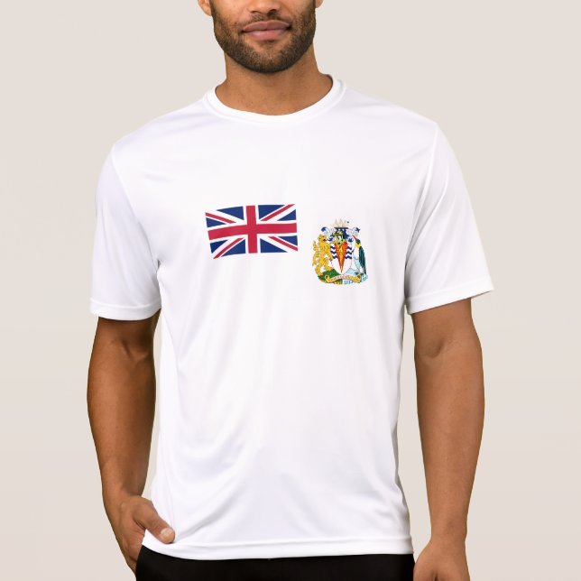 T-shirt Drapeau du territoire antarctique britannique (Devant)