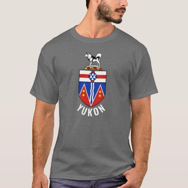 T-shirt Drapeau du Territoire du Yukon - Canada (Devant)