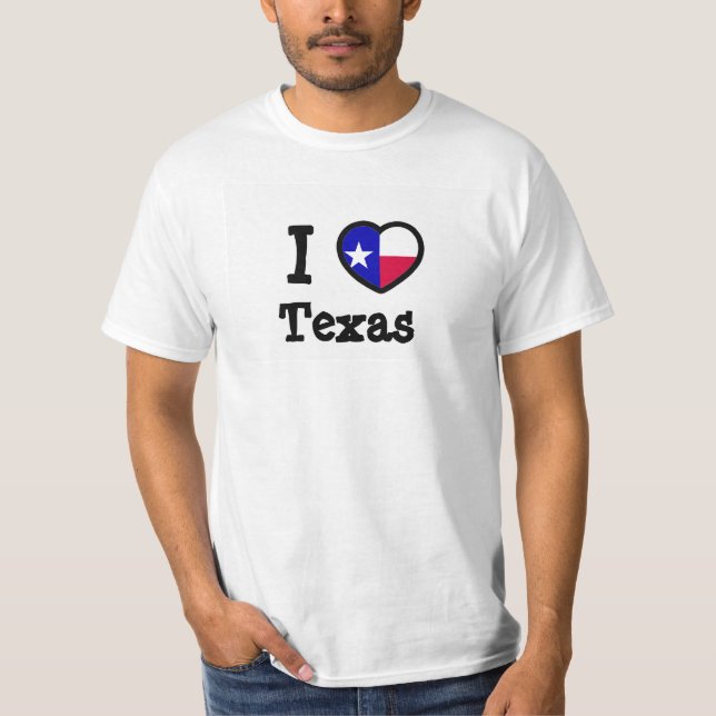 T-shirt Drapeau du Texas (Devant)