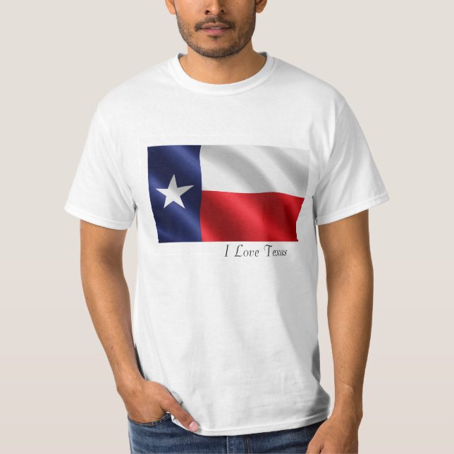 T-shirt Drapeau du Texas pour Homme-T-Chemise-Blanc (Devant)