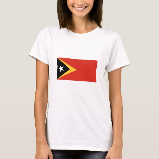 T-shirt Drapeau du Timor oriental (Devant)