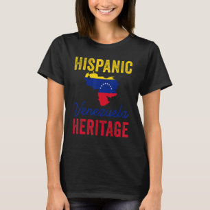 T-shirt Drapeau du Venezuela Mois du patrimoine hispanique