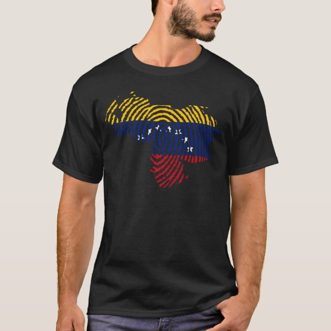 T-shirt Drapeau du Venezuela Mois du patrimoine hispanique (Devant)