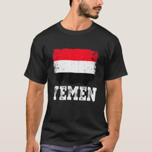 T-shirt Drapeau du Yémen en détresse Hommes Femmes Enfant