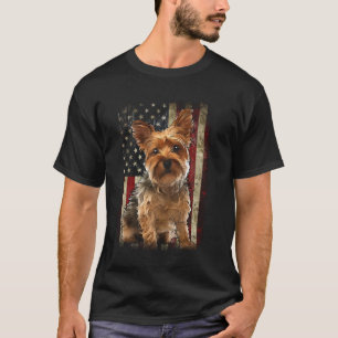 T-shirt Drapeau du Yorkshire patriotique Terrier américain