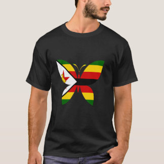T-shirt Drapeau du Zimbabwe Fierté zimbabwéenne Racines zi