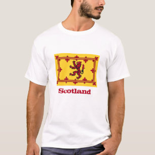 T-shirt Drapeau écossais patriotique & Lion rampant, Écoss