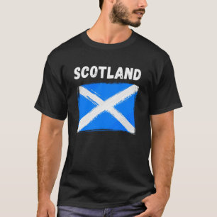 T-shirt Drapeau écossais Vintage Grunge Drapeau écossais É