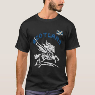 T-shirt Drapeau écossais vintage Hommes Femmes Enfants éco