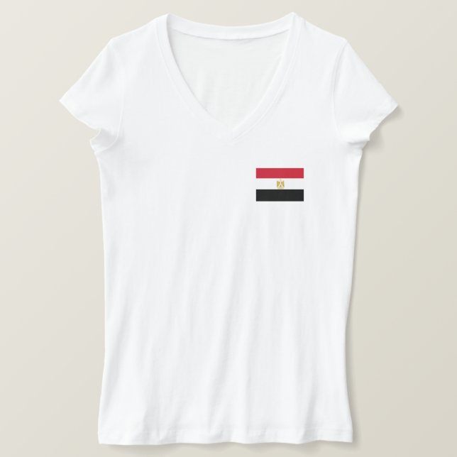 T-shirt Drapeau égyptien (Design devant)