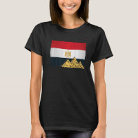 Drapeau Égyptien Avec Les Pyramides Gizeh Egyptolo