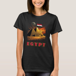 T-shirt Drapeau égyptien Drapeau de l'Égypte Hommes Femmes