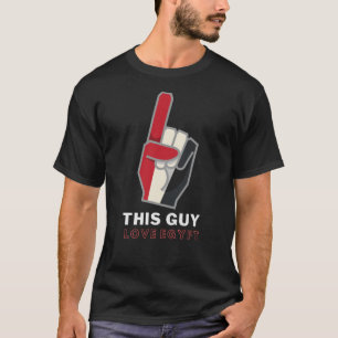 T-shirt Drapeau égyptien Funny chemise