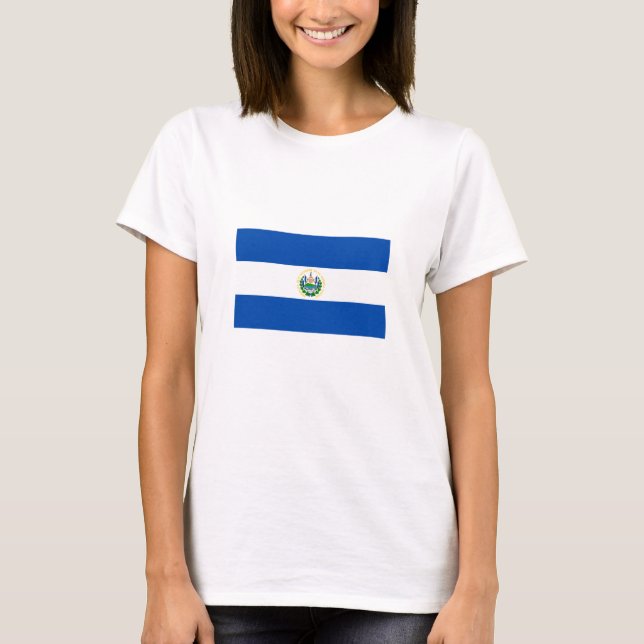 T-shirt Drapeau El Salvador (Devant)