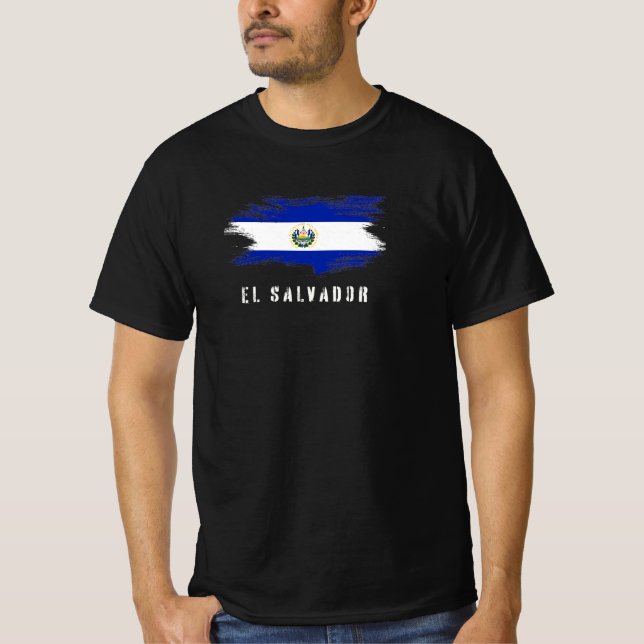T-shirt Drapeau El Salvador, bandera de el salvador, Pupus (Devant)