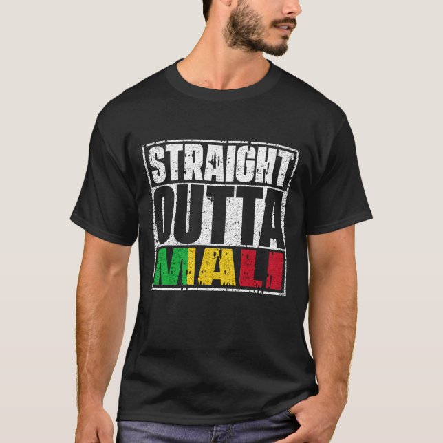 T-shirt Drapeau en périphérie du Mali (Devant)