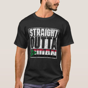 T-shirt Drapeau En Plein Air Du Soudan