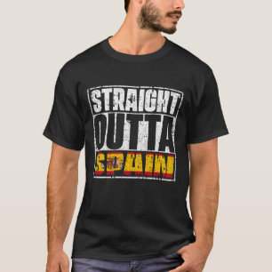 T-shirt Drapeau En Plein Air Espagne