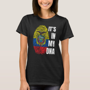T-shirt Drapeau équatorien Dna Empreinte de l'ADN Equateur