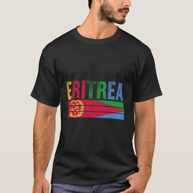 T-shirt Drapeau Érythrée S (Devant)